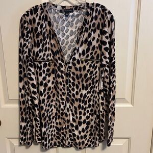 INC International Concepts Animal Print Blouse